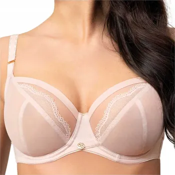 Dámské spodní prádlo Gorsenia podprsenka nevyztužená béžová velikost 85D