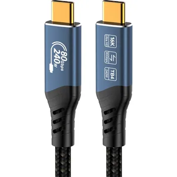 Počítač PremiumCord USB4™ Version2.0 80Gbps 16K@60Hz 240W Thunderbolt 3 a 4 kabel 0,8m