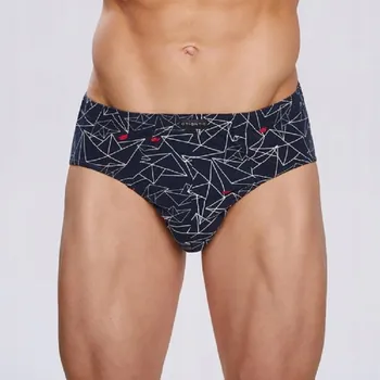 Pánské spodní prádlo Pánské slipy ATLANTIC MP1476 CLASSIC TMAVĚ MODRÉ 2 ks XXL