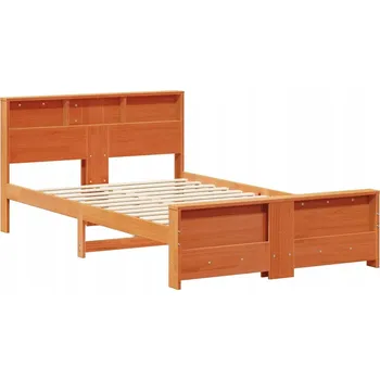 Postel Rámeček postele Voskový Bronz 120 x 200 cm Materiál na bázi dřeva