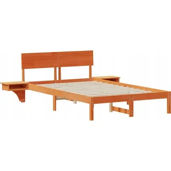 Postel Rámeček postele Voskový Bronz 140 x 200 cm Masivní borovicové dřevo