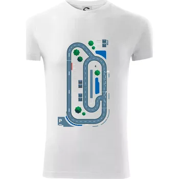 Závodní dráha - Rodiče - Viper FIT - Pánské zůžené tričko - S ( Bílá )