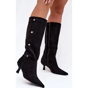 Dámské kozačky Kozačky na podpatku model 221905 Step in style 41