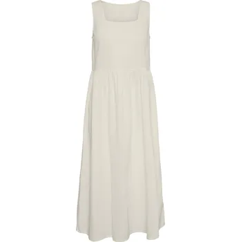 Dámské oblečení 639916 - Tchibo - Midi šaty se širokými ramínky - pro ženy - vel. 36 - barva: béžová