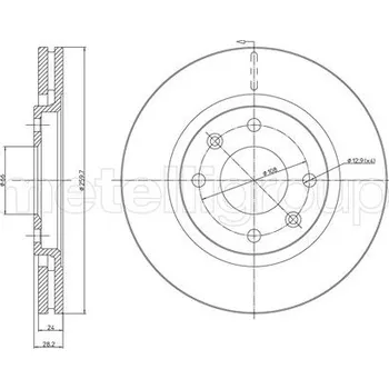 Brzdový kotouč Brzdový kotouč METELLI 23-0455