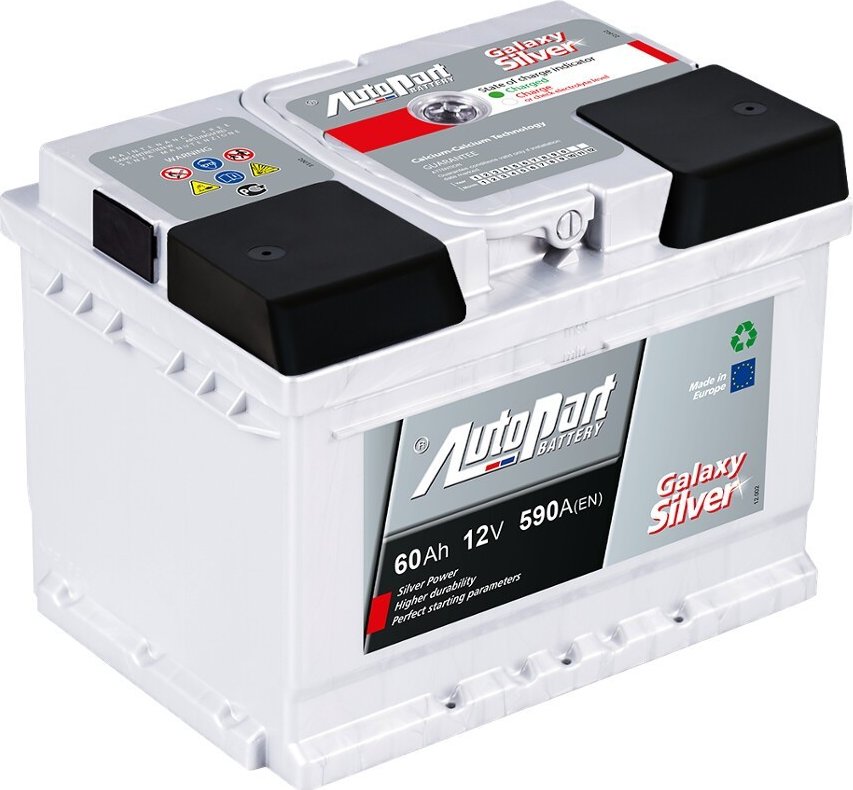 Autobaterie Galaxy Silver 60Ah - 12V, 60Ah, 590A