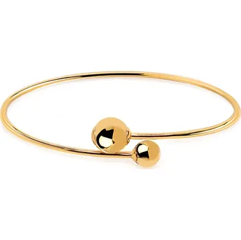 Náramek Zlatý dámský obručový náramek s kuličkami Evelyn IZ24369 + dárkové balení LUXUS zdarma