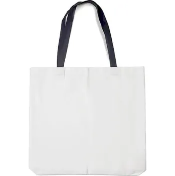 Nákupní taška Grawerton Taška pro potisk Aura - bílá, s černými uchy