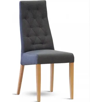 Jídelní stůl IBIZA – čalouněná židle - dub , velvet černá 63