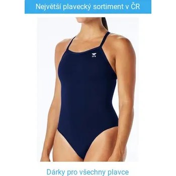 Dámské plavky Tyr Eco Solid Diamondfit Navy M - UK34