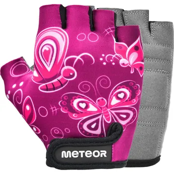 Cyklistické rukavice Cyklistické rukavice Meteor XS růžové