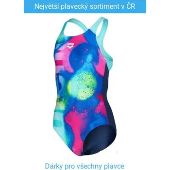 Dívčí plavky Arena Spray Paint Swim Pro Back 116cm