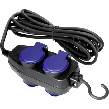 Napájecí kabel Prodlužovací Kabel s vypínačem Orno 10 m, 4 ks, černý