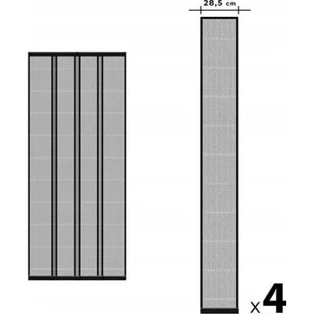 Síť proti hmyzu Síť proti hmyzu na dveře DELIGHT 11608BK černá
