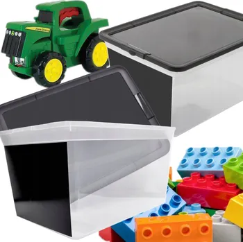 Úložný box Úložný box na hračky s víkem BranQ 62584 průhledný 30 l