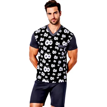 Pánské pyžamo Pánské Pyžamo Krátké FOLTÝN PK 531 Velikost: XL