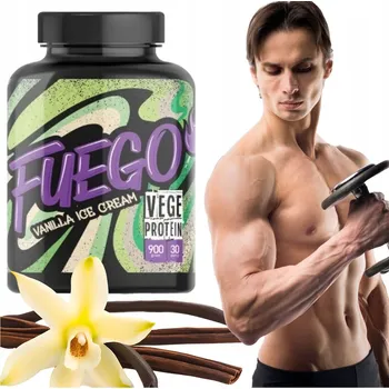 Protein Protein rostlinné bílkoviny Fuego prášek 900 g vanilková příchuť