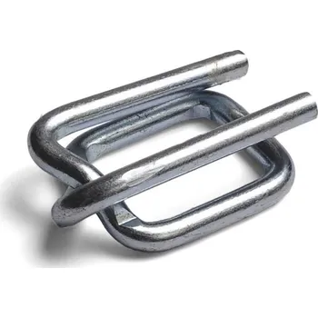 Stahovací páska Spony drátěné pro PES pásku 19 mm / 1 000 ks / pozinkované 544809