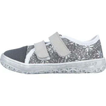 Dívčí tenisky Jonap barefoot tenisky Airy šedá květ Velikost: 27