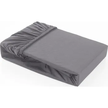Prostěradlo Barevné napínací prostěradlo Klinmam Home Elastan, barva šedá, 140-160x200 cm