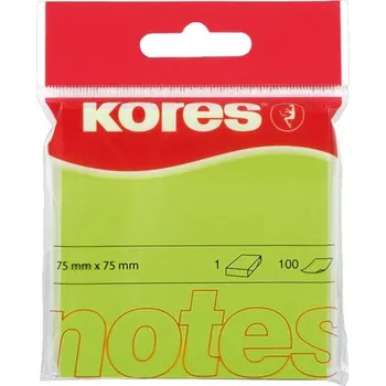 Samolepící bloček Kores Samolepicí bloček Kores neon - zelená 67887