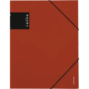 Karton P+P Spisové desky A4 VERDE s gumou - cihlová 498769