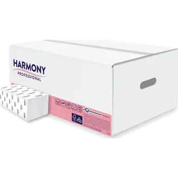 Papírový ručník Papírové ručníky skládané Z-Z Harmony bílé / 2-vrstvé / 150 ks Harmony
