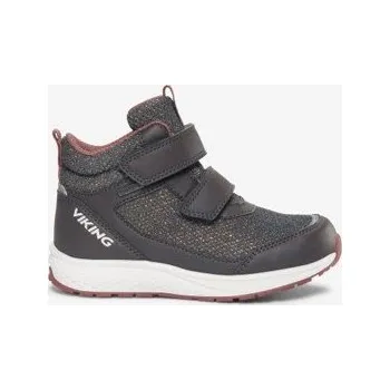 Dívčí obuv Viking Veme Bouncy Glitter Mid GTX 2V Charcoal Velikost: 32