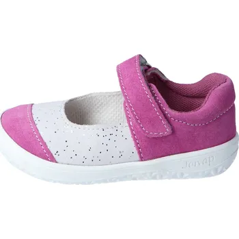Dívčí polobotky Jonap barefoot boty balerínky B14 S růžovobílá Velikost: 23