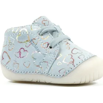 Chlapecké polobotky Kožená obuv Richie Richter 0100-3121-1720 šedá srdíčka Velikost: 21