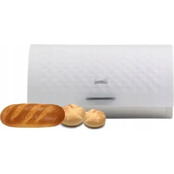 chlebník Chlebník jednodílný Berretti Mica bílý, šedý ocel