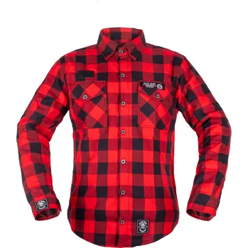 Pánská košile WTEC BLACK HEART A Košile W-TEC Black Heart Respector II. Barva: Červená, Velikost: 3Xl