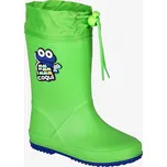Dětské holínky Coqui RAINY COLLAR FROG Lime/Royal Velikost: 29