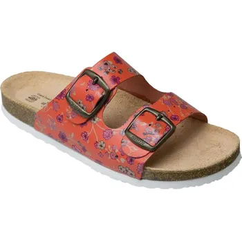 Dámská zdravotní obuv Zdravotní pantofle SANTÉ D/203/31K/BP oranžová květ Velikost: 41