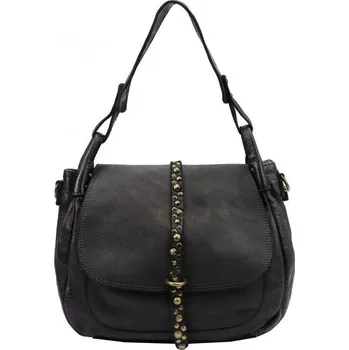 Kožená kabelka VS 006 - černá