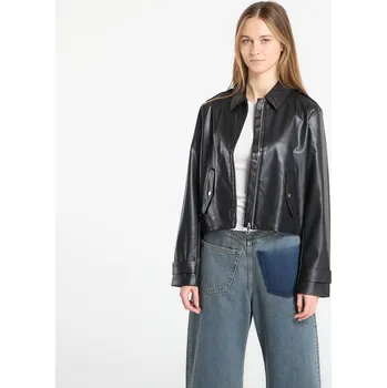 Bunda Calvin Klein Jeans Leather Moto Jacket Black L