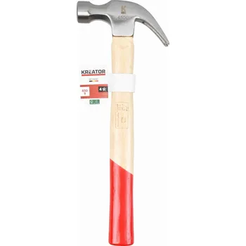 Kladivo KRTH90401 - Tesařské kladivo 450g - Dřevěná násada KREATOR