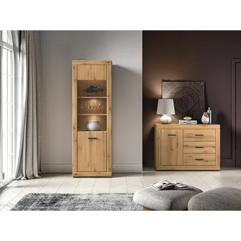 Obývací stěna ML meble Obývací stěna Dora 2 LED osvětlení: Bez LED osvětlení