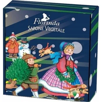Mýdlo Přírodní kulaté mýdlo v krabičce 100 g. Sváteční den FLORINDA
