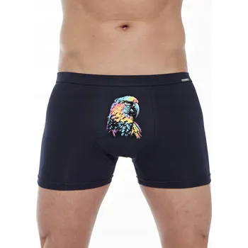 Boxerky Pánské boxerky Cornette Tattoo 280/231 Parrot vel. XXL (52) s potiskem papouška