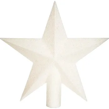 Vánoční ozdoba Atmosphera Hvězda na vánoční stromeček 22 cm bílá
