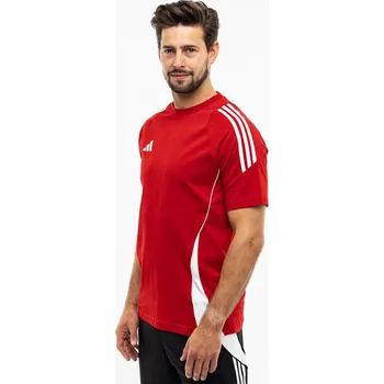 Pánské tričko Tričko adidas TIRO 24 Sweat Tee IR9349 - ČERVENÉ, XXL