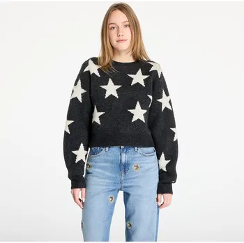 Pánský svetr Svetr Tommy Jeans Star Patern Sweater Black XS
