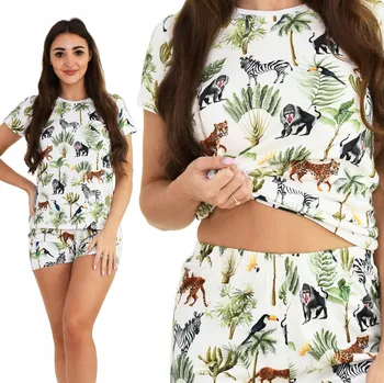 Dámské pyžamo Born2rest dámské pyžamo bavlna bílé, velikost S