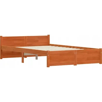 Postel Rámeček postele s voskovou opěrkou hlavy Bronz 205.5 x 95.5 x 51 cm