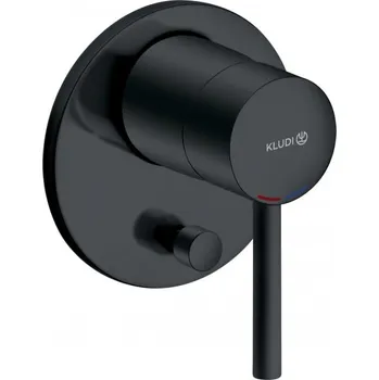 Vodovodní baterie Kludi Baterie pod omítku pro 2 spotřebiče, černá mat - 387163976