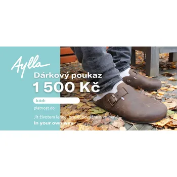 Dárkový potravinový koš Aylla Dárkový poukaz 1500 Kč Částka: Elektronický poukaz 1500,-