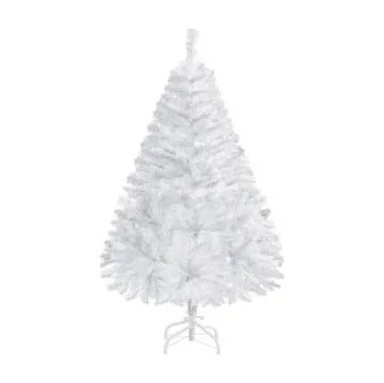 Vánoční stromek Umělý vánoční stromek 411264 white 4ft, 124 cm - A YAHEETECH