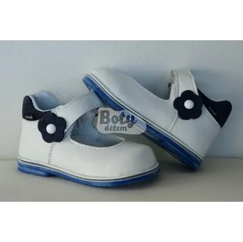 Dívčí baleríny SANTÉ kožené balerínky HP/4844 Bílá Velikost: 21