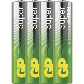 Článková baterie GP Alkalická baterie SUPER AAA (LR03) - 4ks